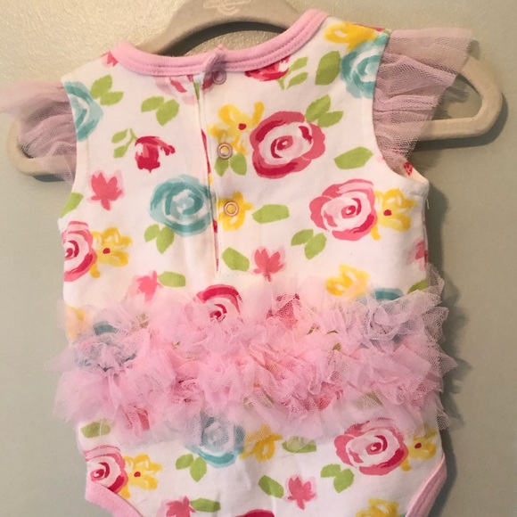 6 month floral tutu onesie - Picture 2 of 3
